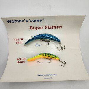 Yakima Bait Wordens Lures Super Flatfish Fishing Lures Sales Show Display Board